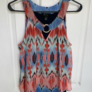 BCX Flowy Sleeveless Top. Medium